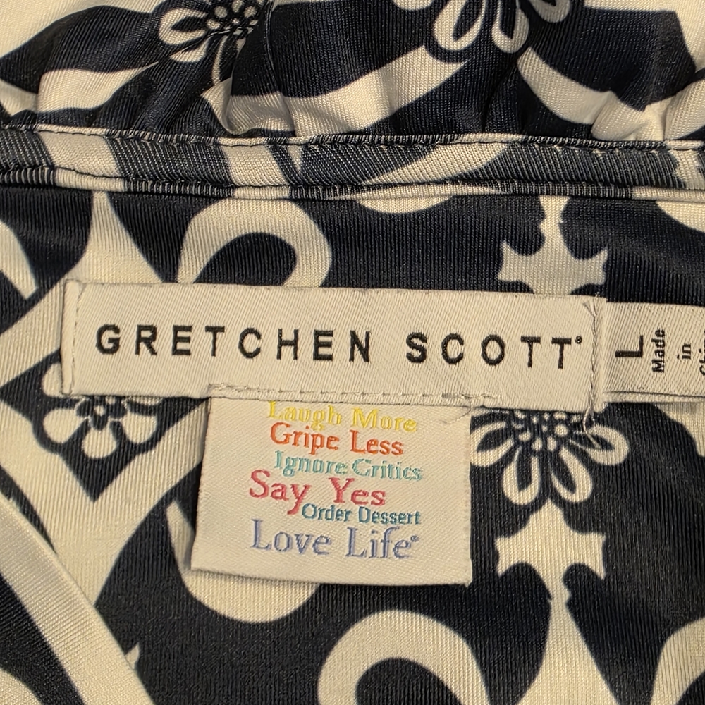 Gretchen Scott Designs Navy and White Floral Dress - Picture 2 of 3